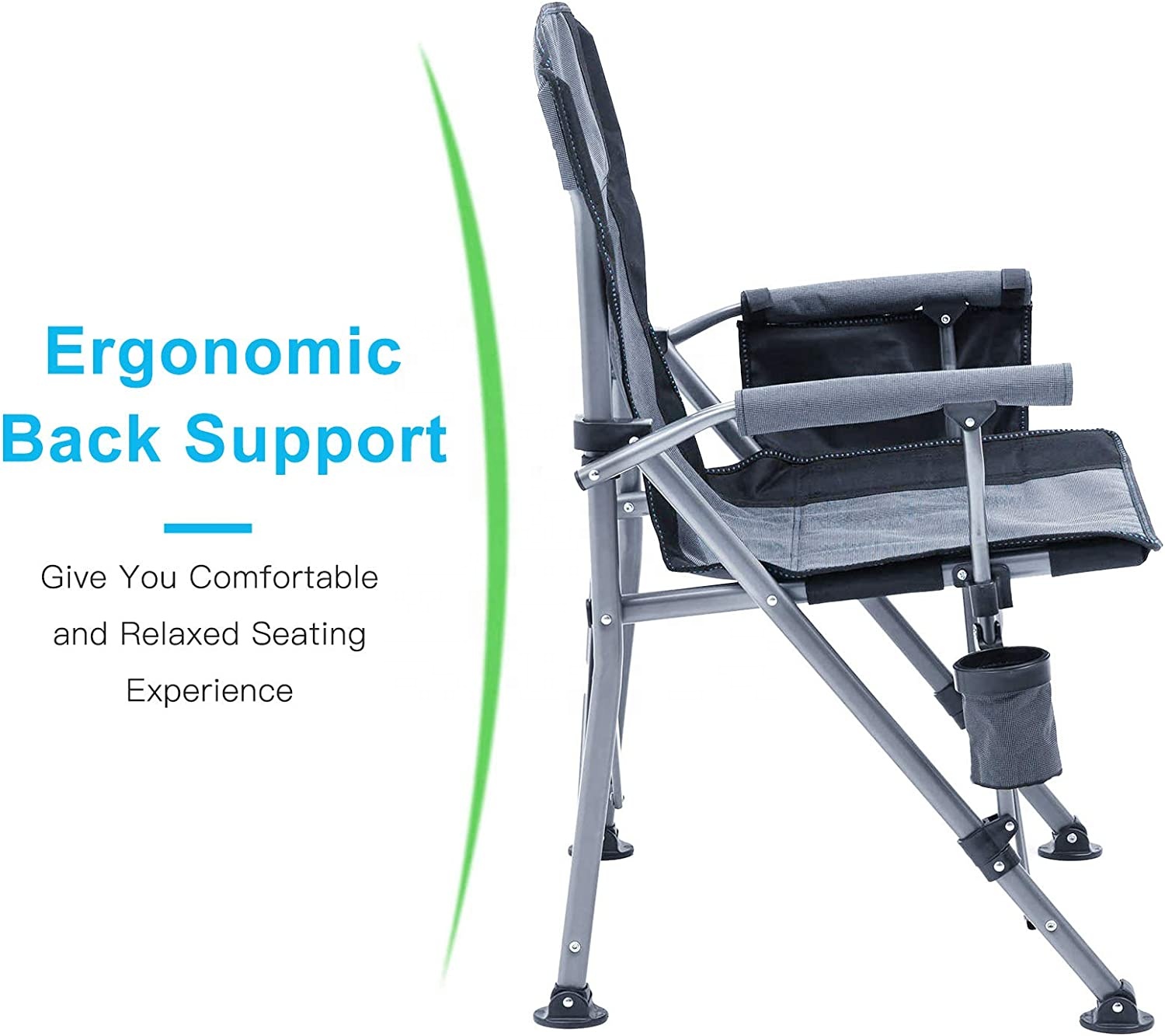 เก้าอี้สนามพับได้ โครงเหล็กหนา - Kids Outdoor Lawn Chair บทวิจารณ์และราคา