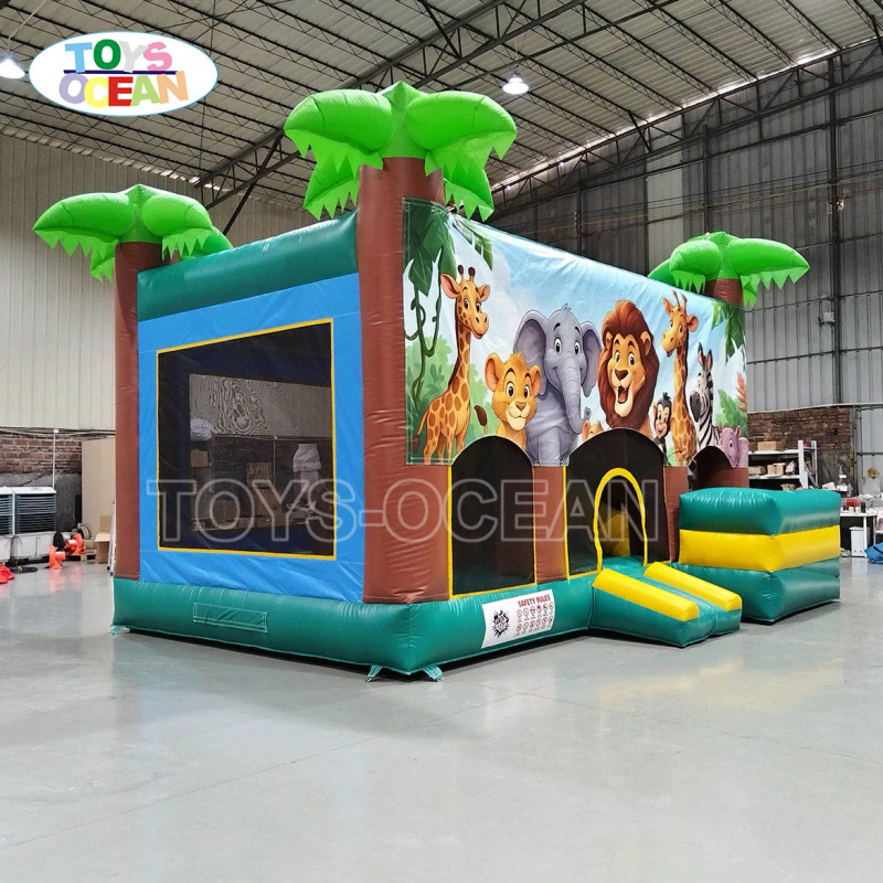บ้านลมเป่าลมสำหรับเช่าสำหรับงา - Kids Outdoor House With Slide บทวิจารณ์และราคา