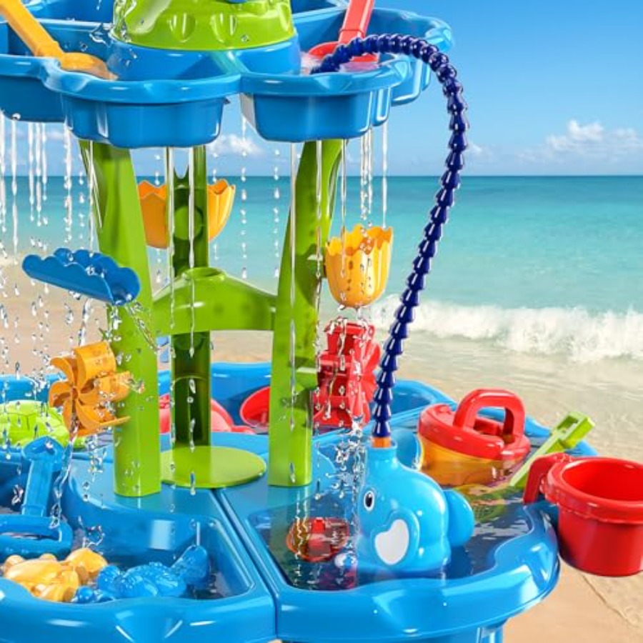โต๊ะน้ำกลางแจ้งสำหรับเด็กอายุ  - Kids Outdoor Sensory Table บทวิจารณ์และราคา