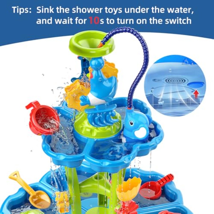 โต๊ะน้ำกลางแจ้งสำหรับเด็กอายุ  - Kids Outdoor Sensory Table บทวิจารณ์และราคา